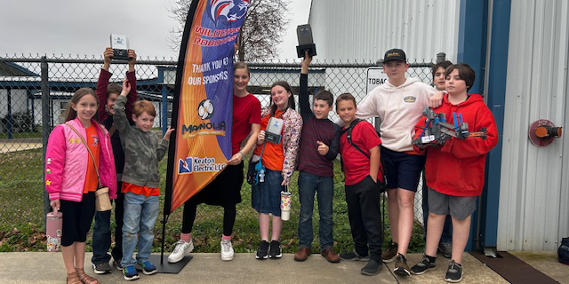 The Thompson family outside an event